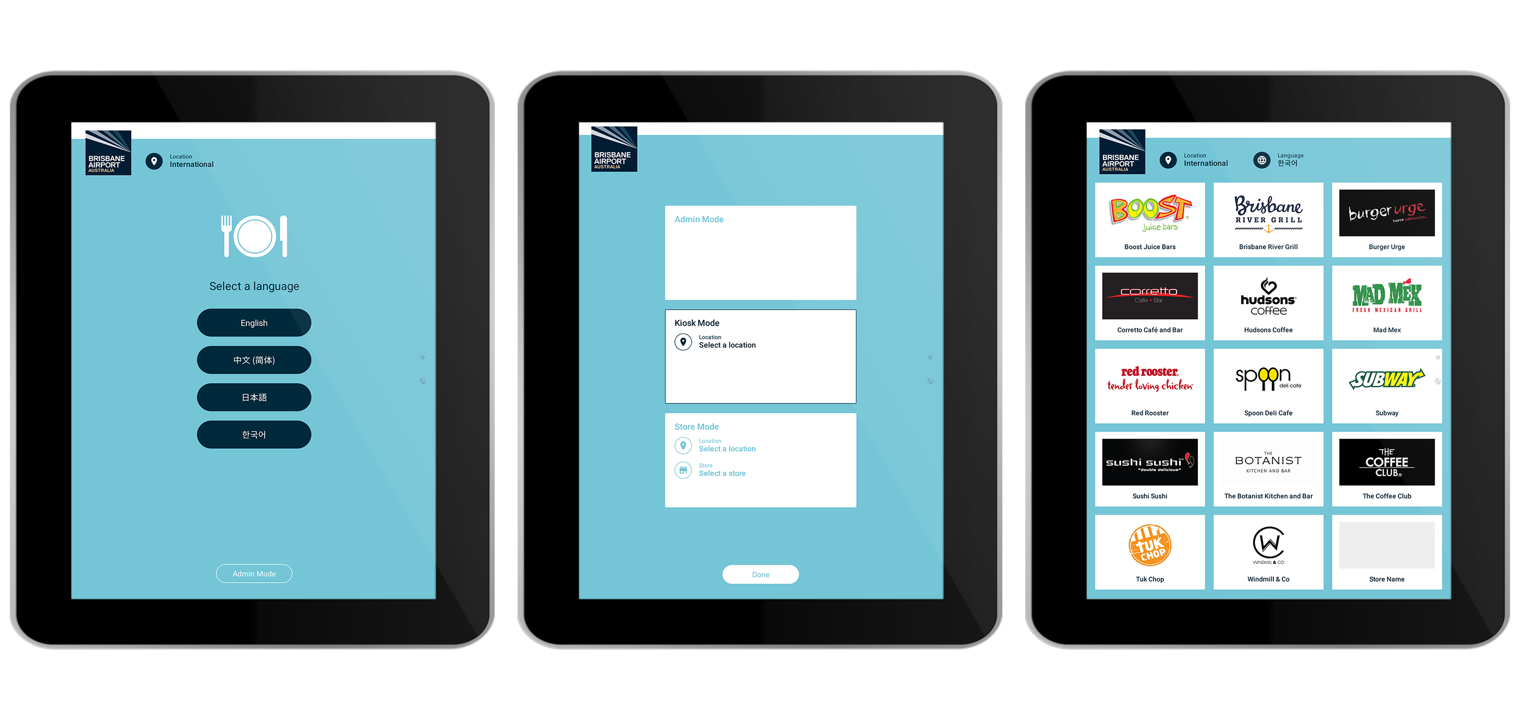 Tablet app designs