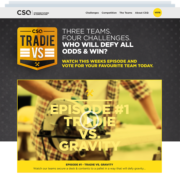CSQ vs Tradie browser design